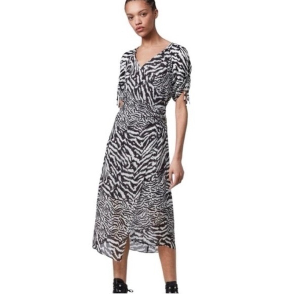 All Saints Animal Print Dress Size 00